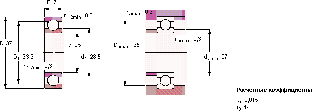Подшипник 61805