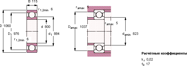 Подшипник 619/800 MA