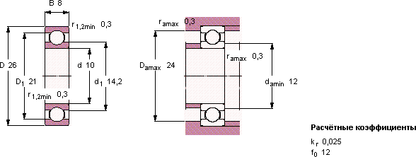 Подшипник W 6000