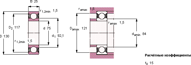 Подшипник 6215-2RS1/HC5C3WT