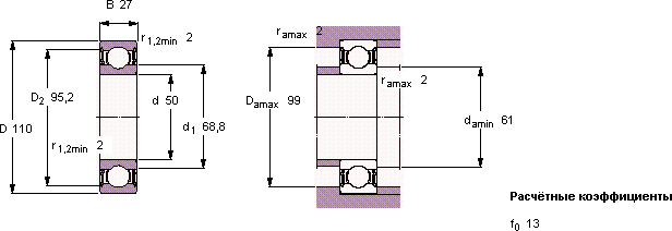 Подшипник 6310-2RS1/HC5C3WT
