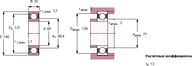 Подшипник 6313-2RS1/HC5C3WT