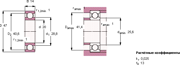 Подшипник 6204