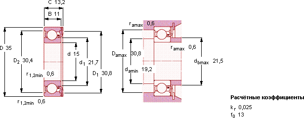 Подшипник ICOS-D1B02-TN9