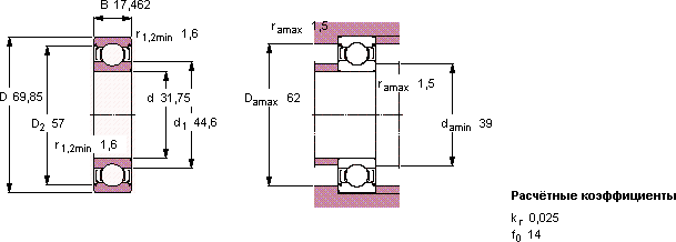 Подшипник RLS 10-2Z