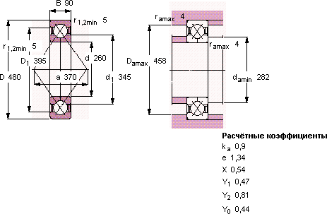 Подшипник QJ 1252 MA