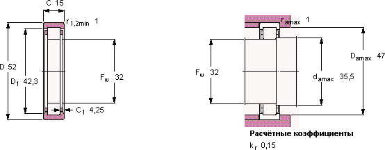 Подшипник RNU 205