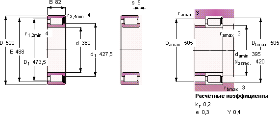 Подшипник NCF 2976 CV