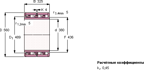Подшипник NNU 6076 M