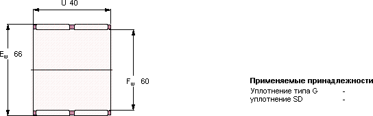 Подшипник K 60x66x40 ZW