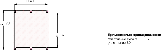 Подшипник K 62x70x40 ZW