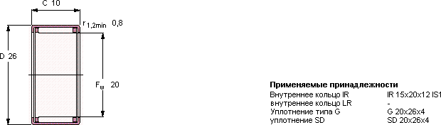 Подшипник HK 2010