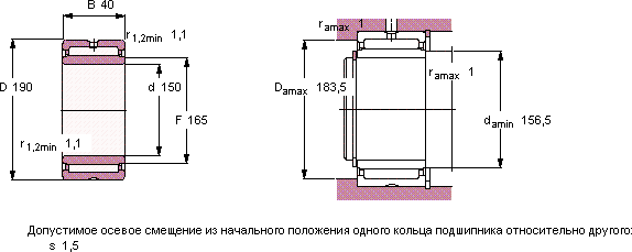 Подшипник NA 4830
