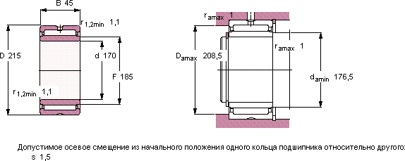 Подшипник NA 4834