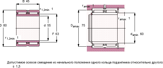 Подшипник NA 6911