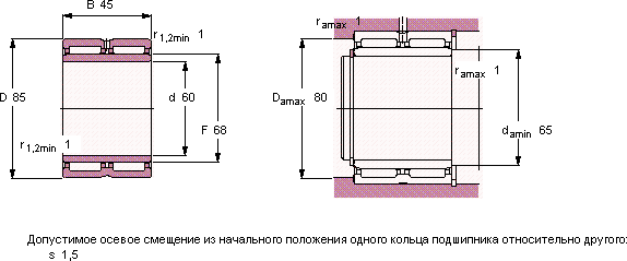 Подшипник NA 6912
