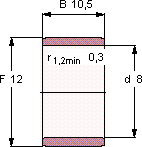 Подшипник IR 8X12X10.5