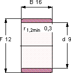 Подшипник IR 9X12X16