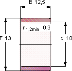 Подшипник IR 10X13X12.5