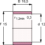 Подшипник IR 12X15X16.5