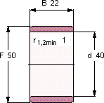 Подшипник IR 40X50X22