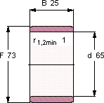 Подшипник IR 65X73X25
