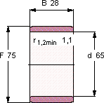 Подшипник IR 65X75X28