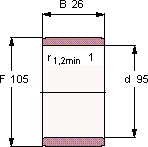 Подшипник IR 95X105X26