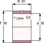 Подшипник IR 30X38X20 IS1