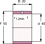 Подшипник IR 45X55X20 IS1