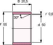 Подшипник LR 50X55X20.5