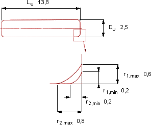 Подшипник RN-2.5x13.8 BF/G2