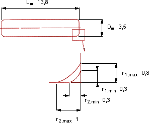 Подшипник RN-3.5x13.8 BF/G2