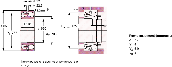 Подшипник 239/630 CAK/W33