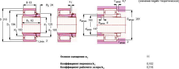 Подшипник C 3028 K- H 3028