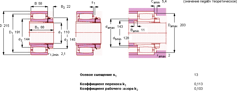 Подшипник C 2224 K- H 3124 L