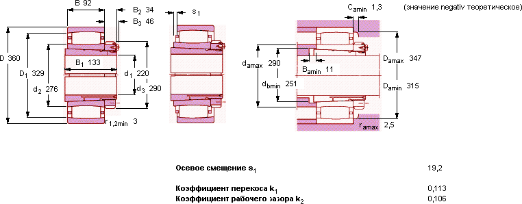 Подшипник C 3048 K- OH 3048 H