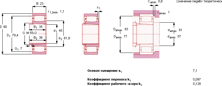 Подшипник C 2210 KTN9- AHX 310