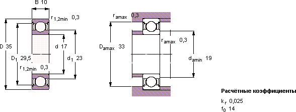 Подшипник E2.6003-2Z/C3