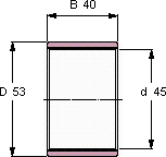 Втулка скольжения PWM 455340