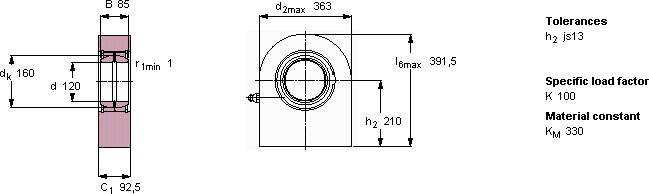  Подшипник SCF 120 ES купить оптом в Агрегат Подшипник 