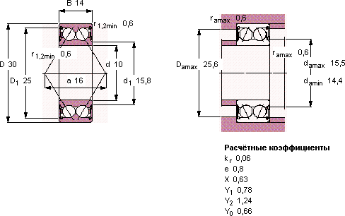 Подшипник 3200 A-2RS1TN9/MT33