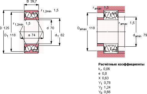 Подшипник 3214 A-2Z/MT33