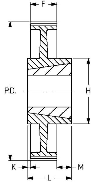 Шкив SKF PHP 112-8M-30TB