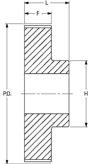 Шкив SKF PHP 20-T2.5-44RSB