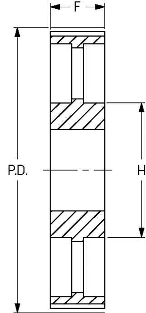 Шкив SKF PHP 192-8M-85RSB