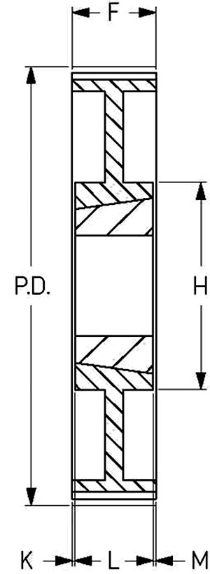 Шкив SKF PHP 112-8M-50TB