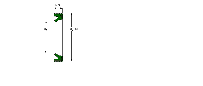 Подшипниковое уплотнения G 9X13X3