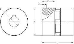 Муфта SKF PHE L070HUB