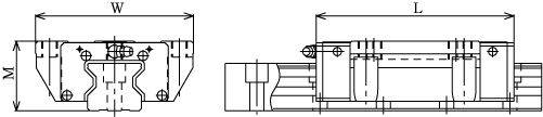 Линейные направляющие (рельсовые) THK SRN 55LC LM THK